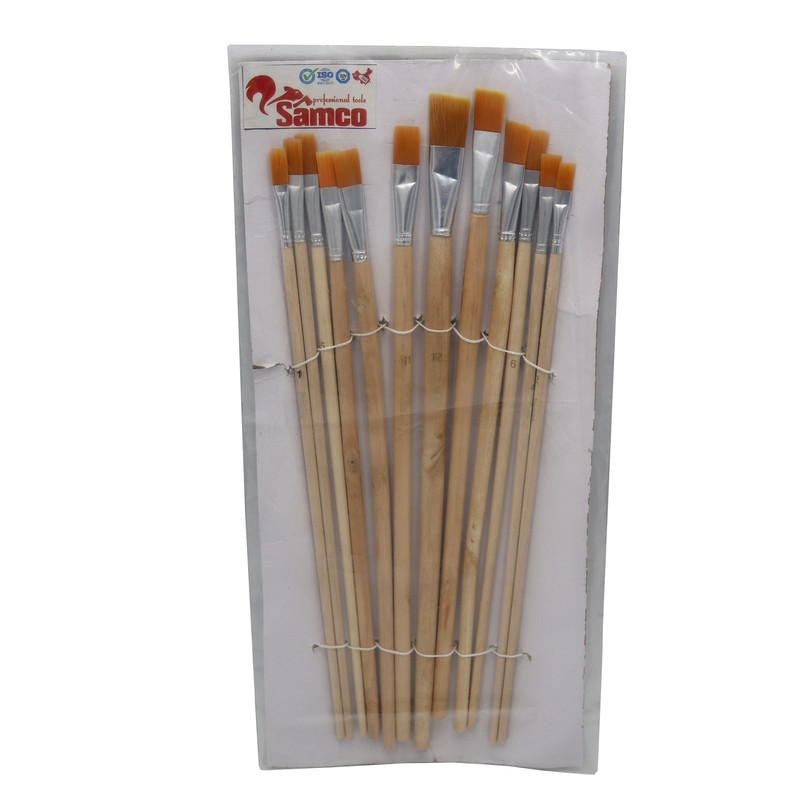 قلم مو تخت سامکو مدل سموری کد YP-012 مجموعه 12 عددی