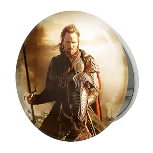 آینه جیبی خندالو طرح آراگورن ارباب حلقه ها  Lord of the Rings مدل تاشو کد 4762 