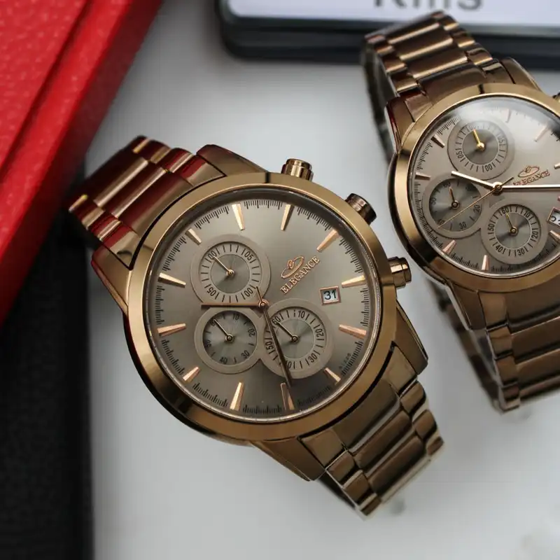 ست ساعت مچی عقربه ای زنانه و مردانه الگانس مدل 81226M