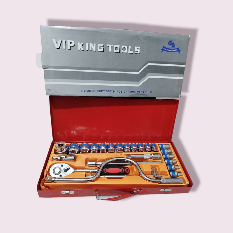 قیمت و خرید آچار بکس مدل VIP KING TOOLS مجموعه 24 عددی