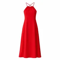 پیراهن یقه بندی زنانه مدل پشت بندی کد&nbsp;018