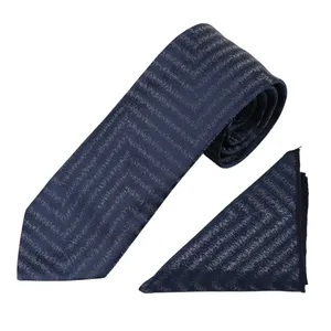 ست کراوات و دستمال جیب مردانه نسن مدل T247