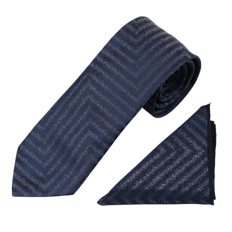 ست کراوات و دستمال جیب مردانه نسن مدل T247