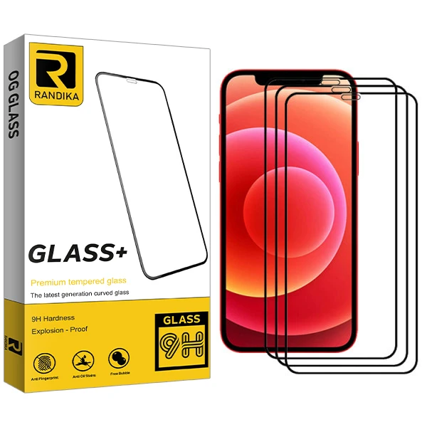 محافظ صفحه نمایش  راندیکا مدل Gld مناسب برای گوشی موبایل اپل Iphone 12/12Pro بسته سه عددی