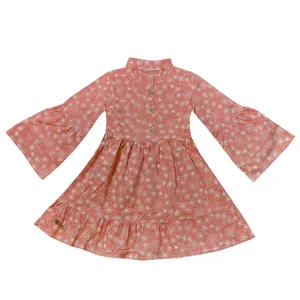 پیراهن دخترانه مدل شکوفه01