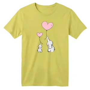 تی شرت آستین کوتاه بچگانه مدل فیل های کوچولو