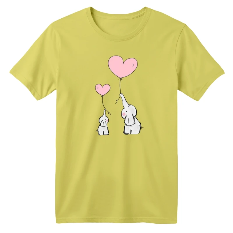 تی شرت آستین کوتاه بچگانه مدل فیل های کوچولو