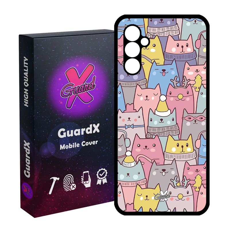 کاور گارد ایکس طرح Cat مدل Glass10074 مناسب برای گوشی موبایل سامسونگ Galaxy A24/A24 4G/M34 5G