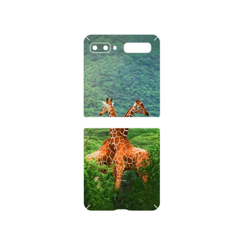 برچسب پوششی ماهوت مدل Giraffe مناسب برای گوشی موبایل سامسونگ Galaxy Z Flip
