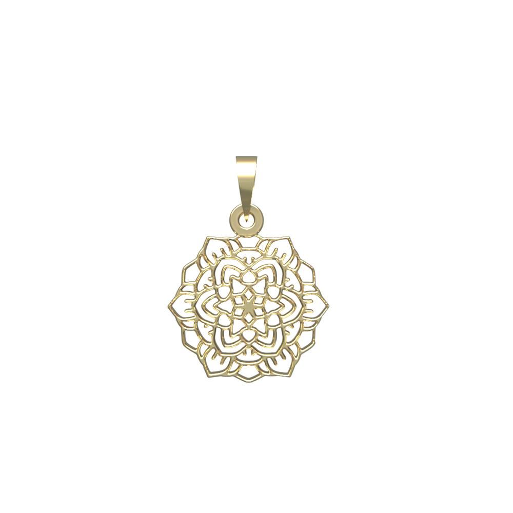 آویز گردنبند طلا 18 عیار زنانه مدوپد مدل اسلیمی کد PA1-13094 -  - 2