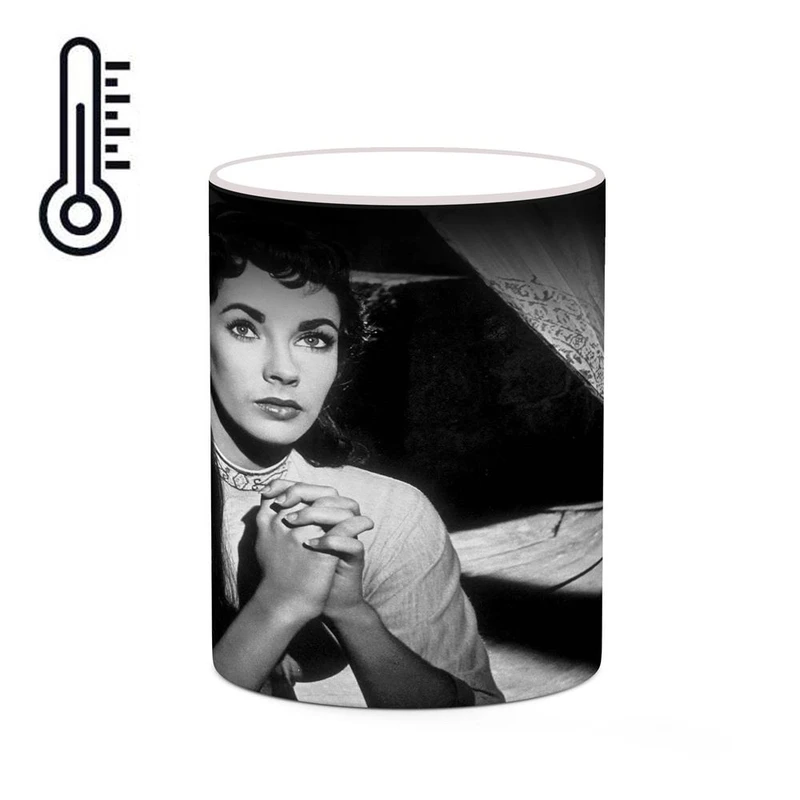 ماگ حرارتی کاکتی طرح الیزابت تیلور Elizabeth Taylor مدل mgh25871