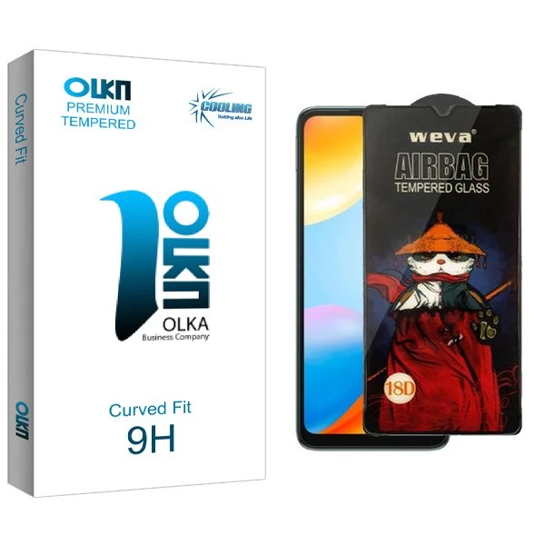 محافظ صفحه نمایش کولینگ مدل Olka Airbag مناسب برای گوشی موبایل شیائومی Redmi 10C /12C /A3 /Poco C40