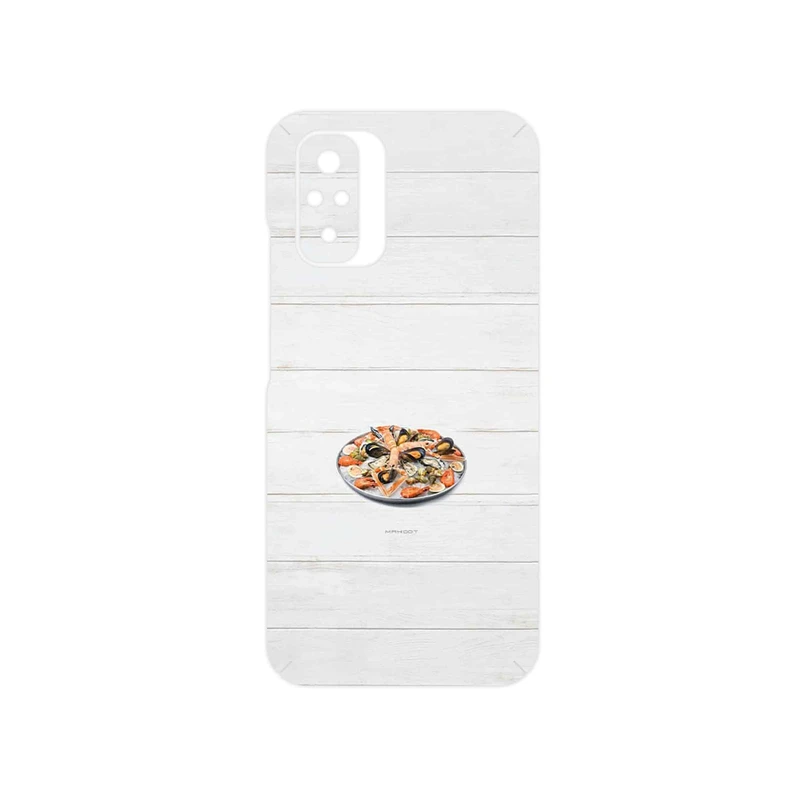 برچسب پوششی ماهوت مدل Seafood مناسب برای گوشی موبایل شیائومی Redmi Note 10