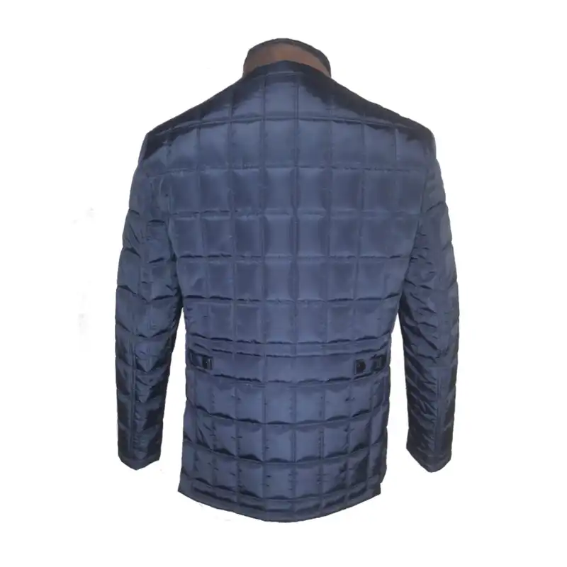 کاپشن مردانه مدل مربعی کد v_2310102 رنگ سورمه ای