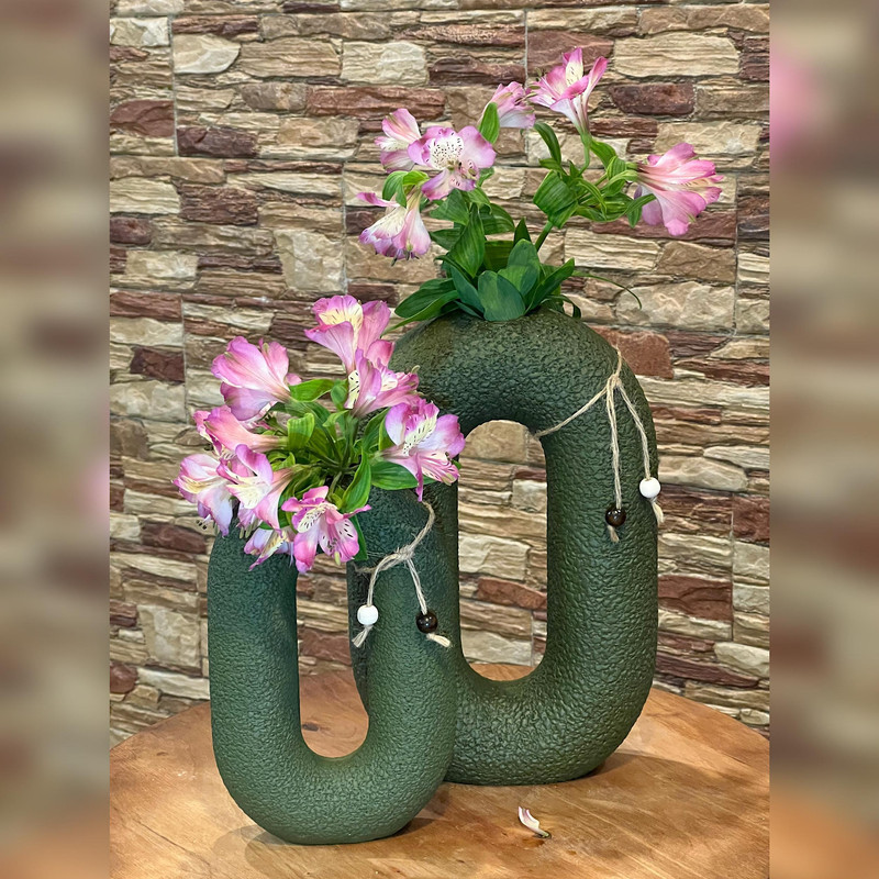 گلدان دکوری طرح دژاوو مدل A43 مجموعه ۲عددی