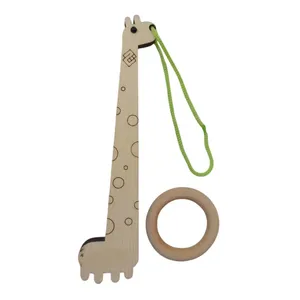 بازی فکری مدل زرافه و حلقه چوبی  کد ZH-01