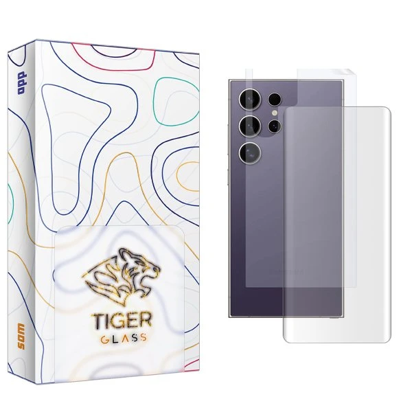 محافظ صفحه نمایش تایگر گلس مدل APL2 UV مناسب برای گوشی موبایل سامسونگ Galaxy S24 Ultra  به همراه محافظ پشت گوشی