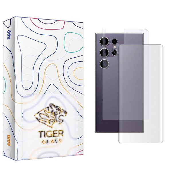 محافظ صفحه نمایش تایگر گلس مدل APL2 UV مناسب برای گوشی موبایل سامسونگ Galaxy S24 Ultra  به همراه محافظ پشت گوشی