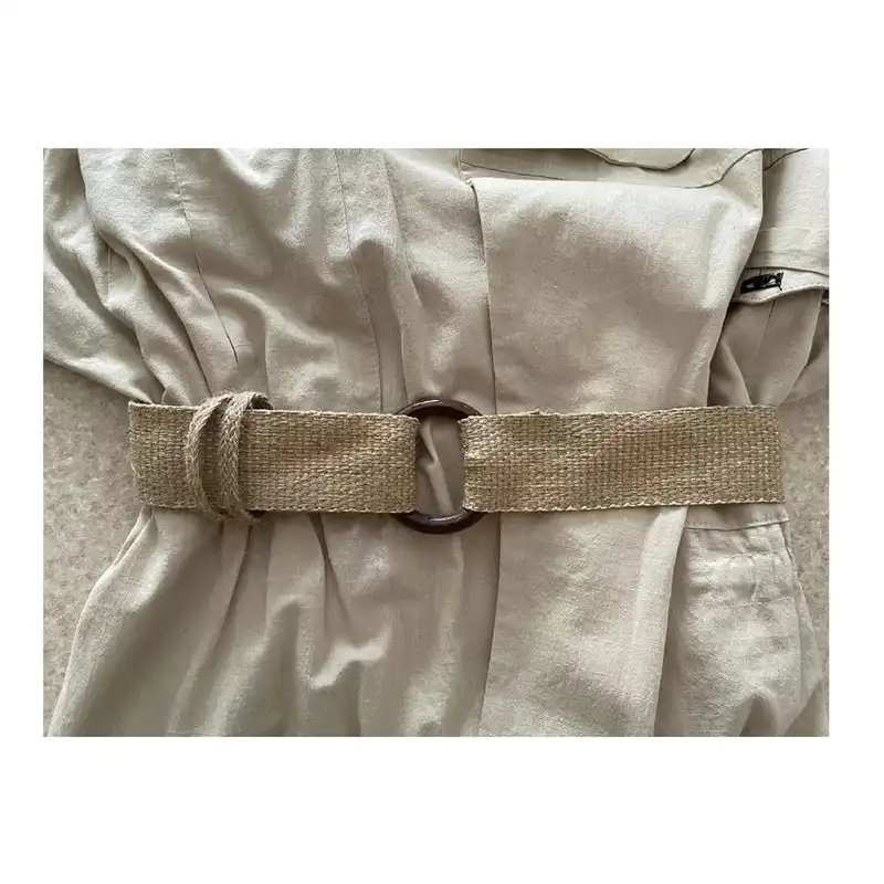 کمربند زنانه زاشادو مدل چوبی کنفی کد 59