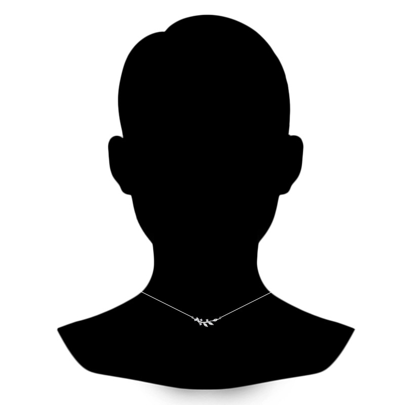 گردنبند نقره زنانه اقلیمه مدل GN447