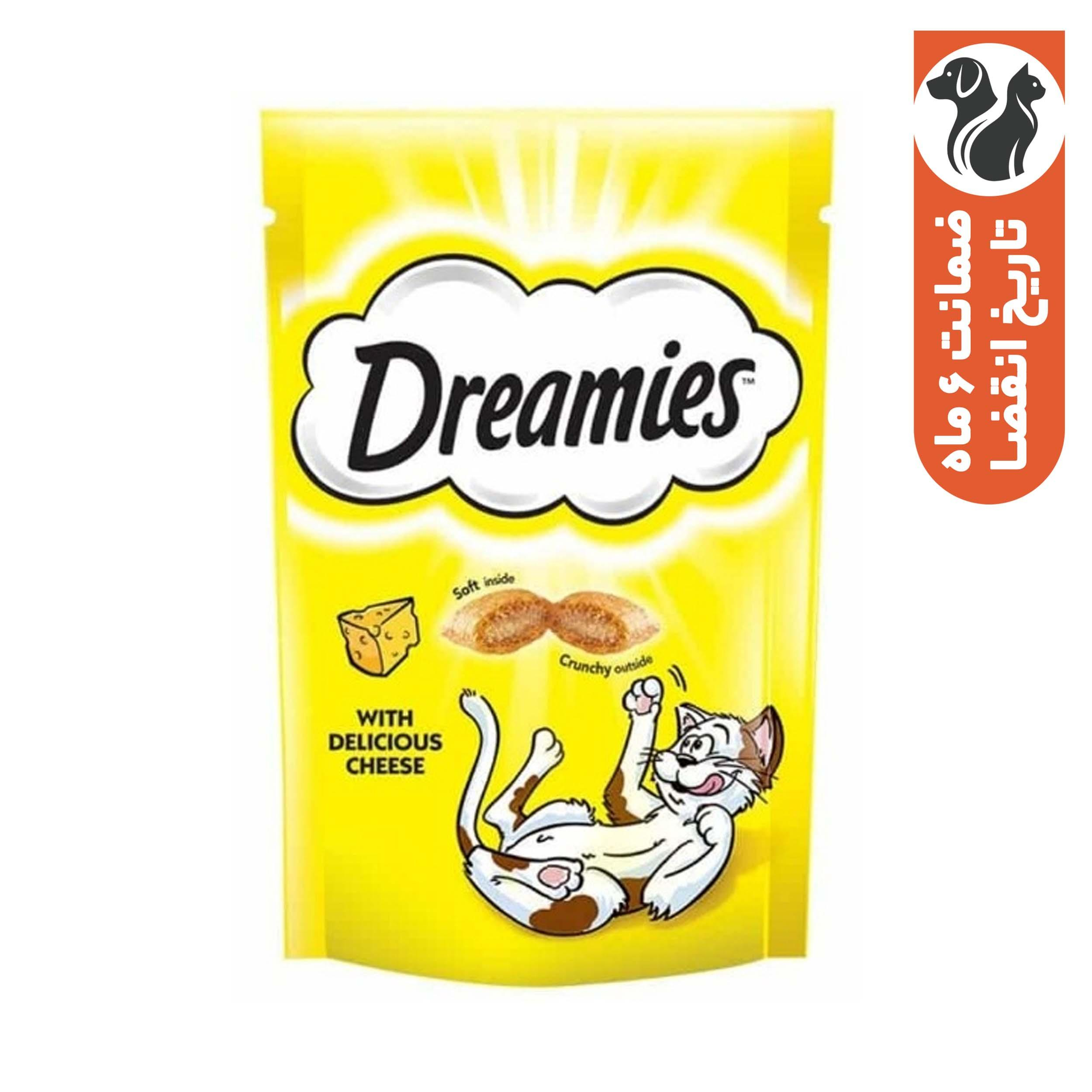 تشویقی گربه دریمز مدل پنیر وزن 60 گرم