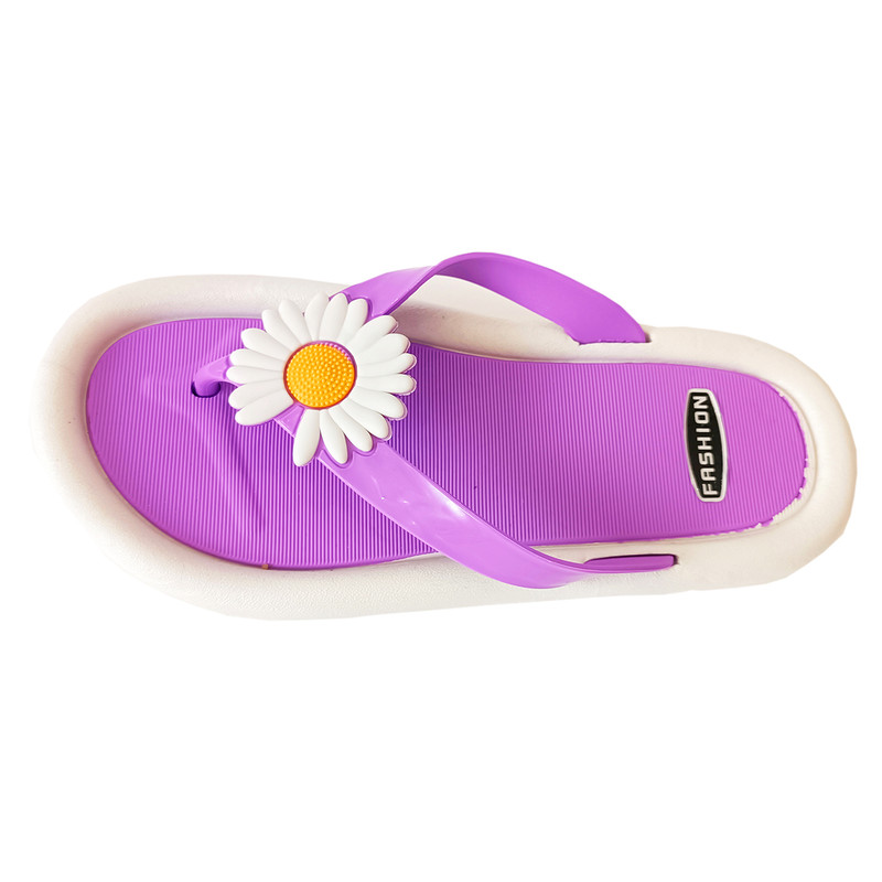 دمپایی لاانگشتی زنانه مدل بابونه-PU