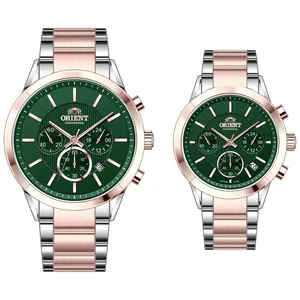 ست ساعت مچی عقربه‌ای کوارتز زنانه و مردانه اورینت کانتیننتال مدل 0106-3