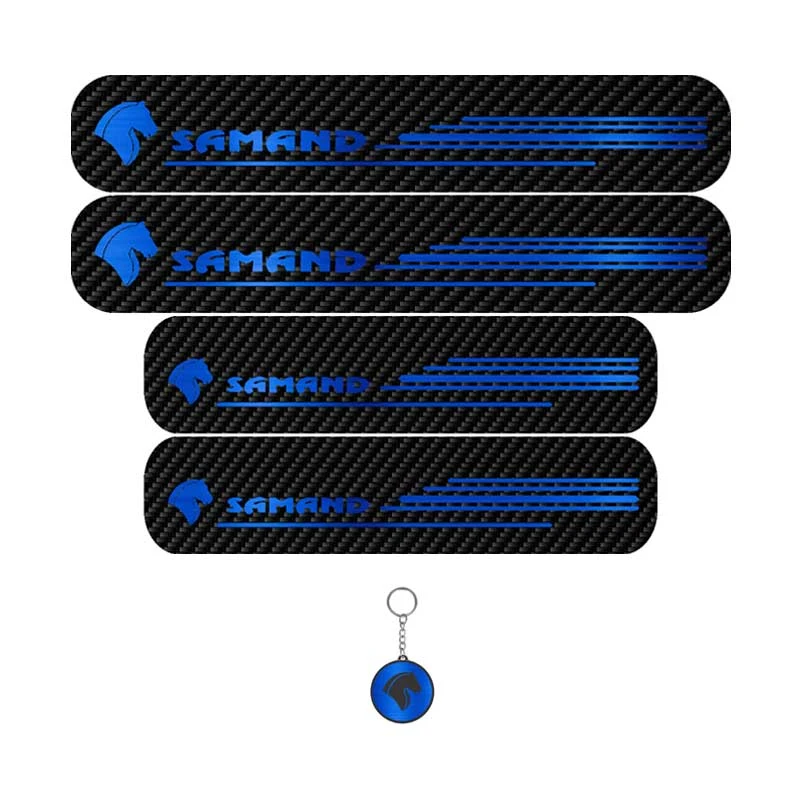برچسب پارکابی خودرو لندمون کد LC015 MB مناسب برای سمند مجموعه 4عددی به همراه جاکلیدی