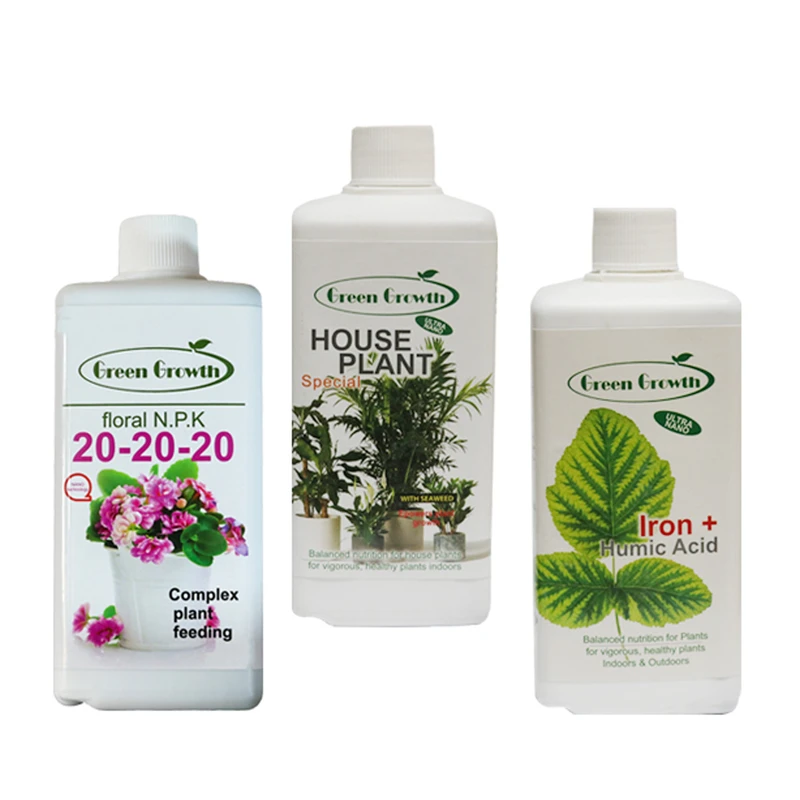 کود مایع گیاهان آپارتمانی گرین گروت مدل GPMS11 حجم 500 میلی لیتر مجموعه 3 عددی