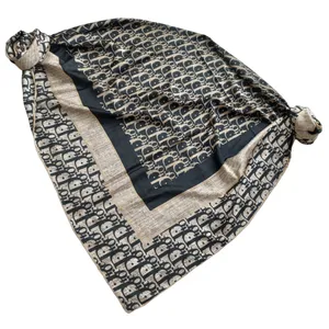 روسری زنانه دیور مدل ساتن ابریشم کد 15