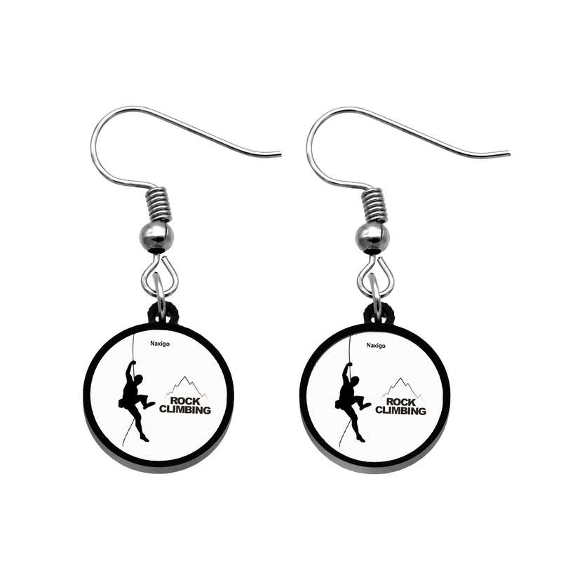 گوشواره زنانه ناکسیگو مدل شب تاب طرح سنگ نوردی کد ES8368 گوشواره زنانه ناکسیگو مدل شب تاب طرح سنگ نوردی کد ES8368