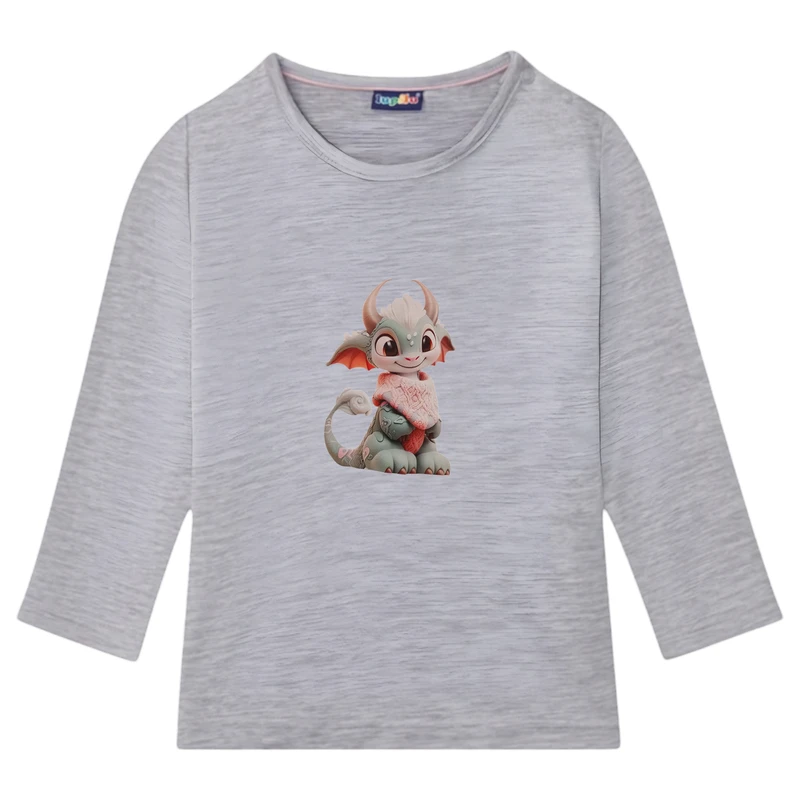 تی شرت آستین بلند بچگانه لوپیلو مدل اژدها فینگیلی