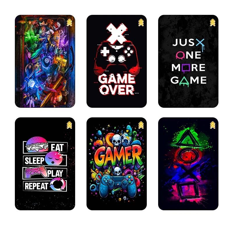 استیکر کارت سام نگار طرح گیم لاور Game Lover کد SP1222 مجموعه 6 عددی