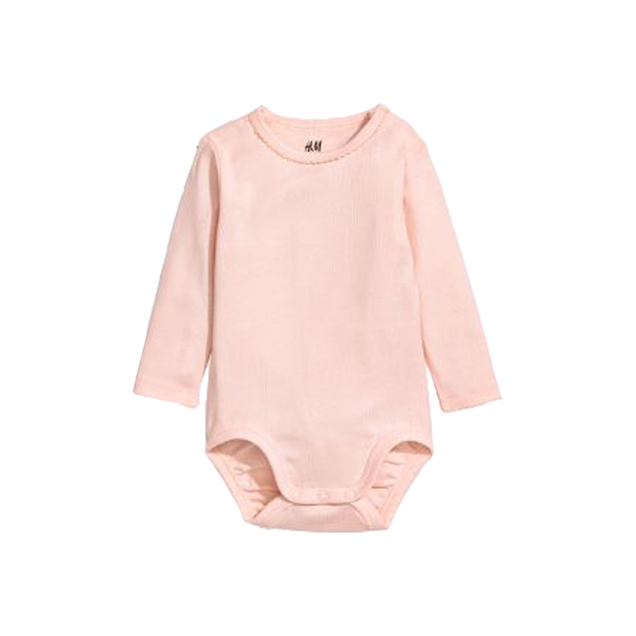 بادی آستین بلند نوزادی اچ اند ام مدل 18682