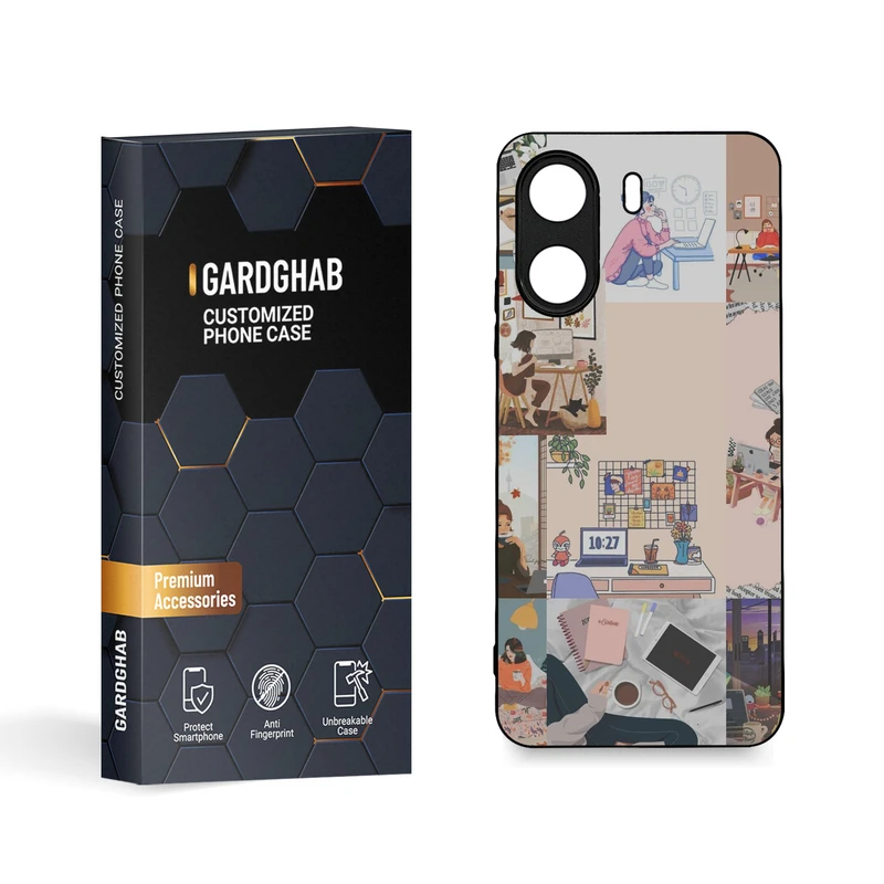   کاور گارد قاب مدل دخترانه مناسب برای گوشی موبایل شیائومی Redmi 13C 4G / Poco C65