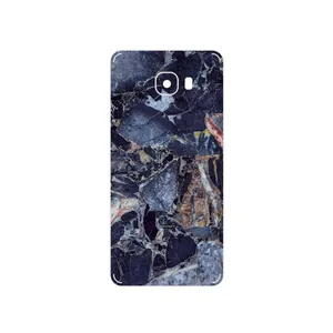 MAHOOT Broken black marble Cover Sticker for Samsung Galaxy C7
