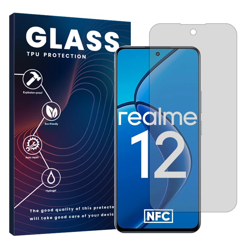 محافظ صفحه نمایش شفاف گلس مدل Resistant مناسب برای گوشی موبایل ریلمی 12 5G