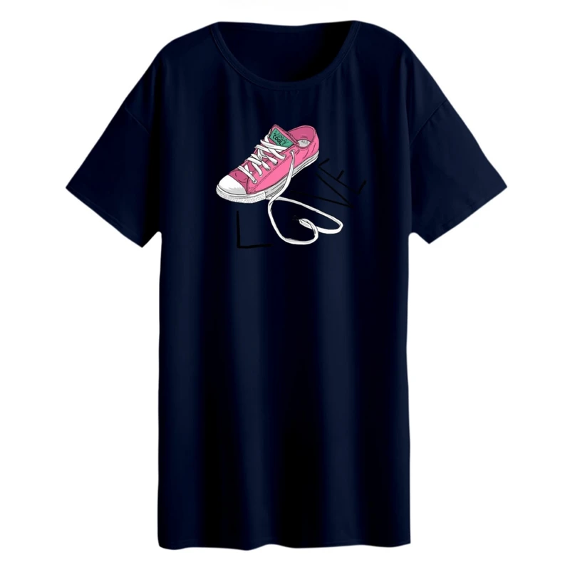 تی شرت لانگ زنانه مدل کتونی کد ۷