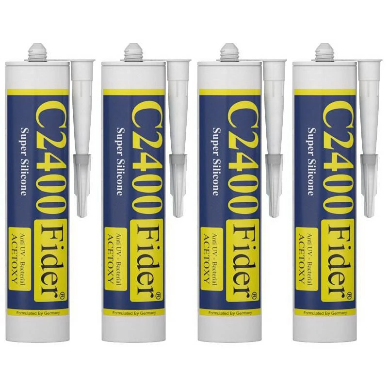 چسب سیلیکون فیدر مدل C2400 وزن 310 گرم بسته 4 عددی