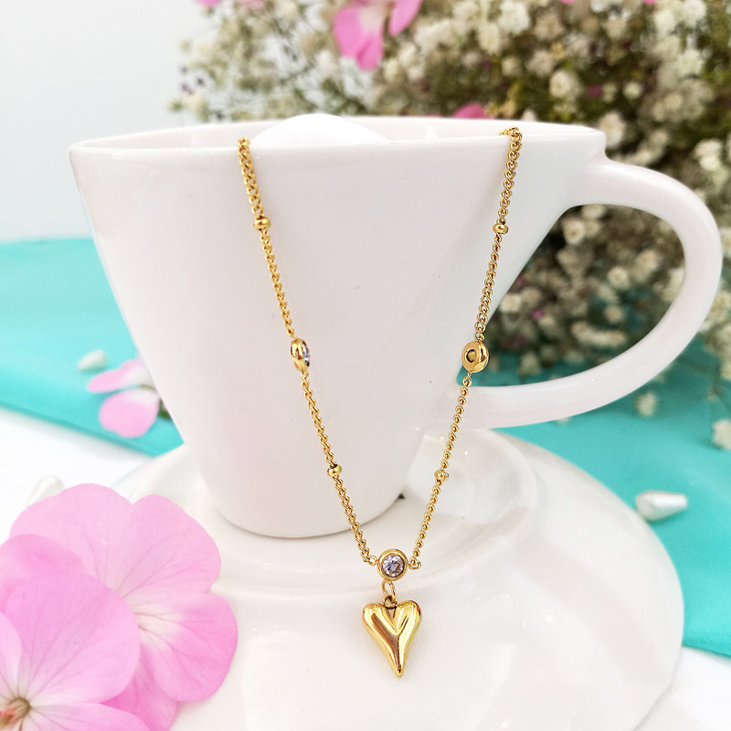 پابند زنانه مدل قلب کد P65 پابند زنانه مدل قلب کد P65