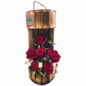 سبد مدل رز چوبی