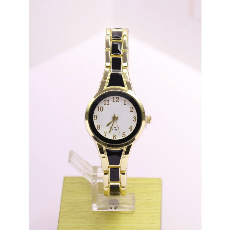 ساعت مچی عقربه ای زنانه مدل کوارتز بند طرح سرامیکی کد 3