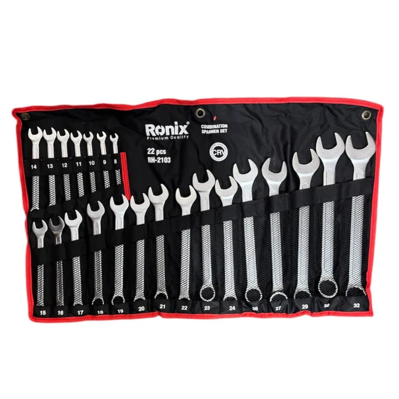 آچار یکسر تخت و یکسر رینگی  رونیکس مدل RH - 2103 بسته 22 عددی