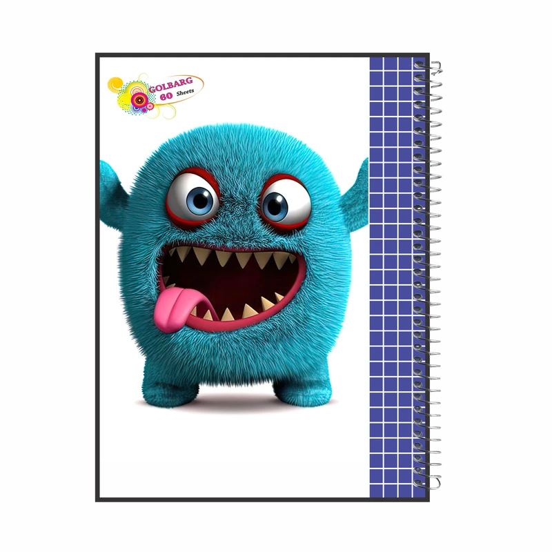 دفتر شطرنجی 60 برگ گلبرگ طرح عروسک کد 1171