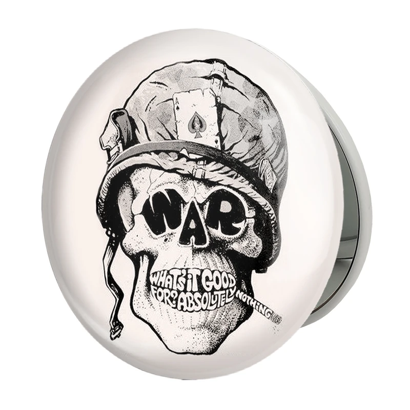 آینه جیبی خندالو طرح اسکلت Skleton مدل تاشو کد 1151 