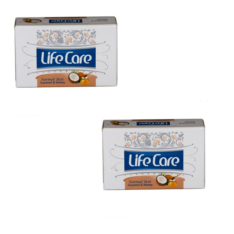 صابون شستشو لایف کر مدل Honey وزن 90 گرم مجموعه 2 عددی