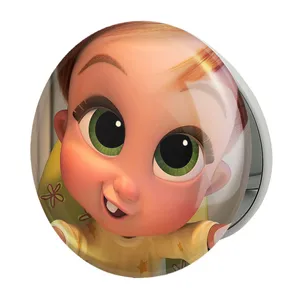 آینه جیبی خندالو طرح بچه رئیس Boss Baby مدل تاشو کد 12518 