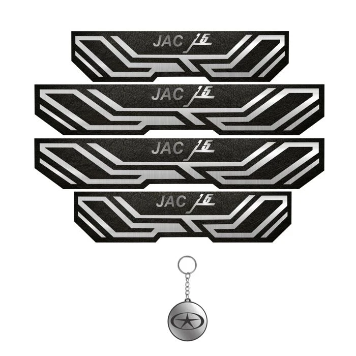 برچسب بدنه خودرو مهدیار کد PKA 2027 مناسب برای جک j5 مجموعه 4 عددی به همراه جاکلیدی