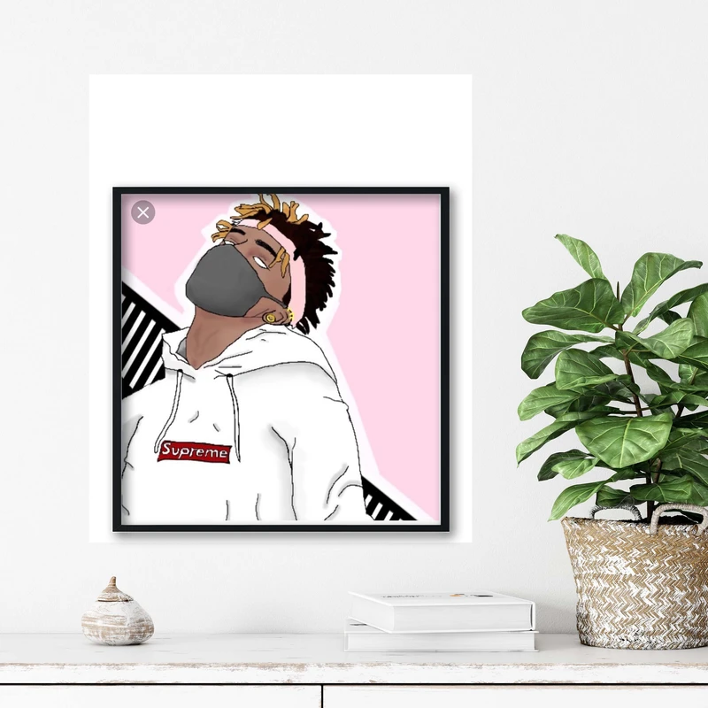 تابلو آتریسا طرح تنتاسیون xxxtentasion مدل ATt085