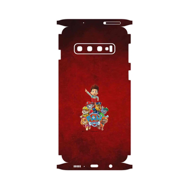 برچسب پوششی ماهوت مدل Paw Patrol-FullSkin مناسب برای گوشی موبایل سامسونگ Galaxy S10